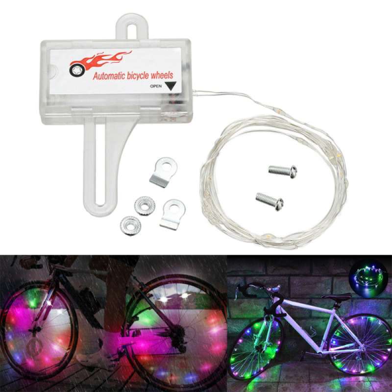 Jual 20 Led Bicycle Bike Cycling Rim Wheel Lights Auto On Off Flash Light String 2m Online November 2020 Blibli Com