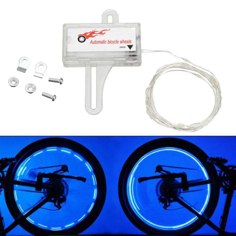 Jual 20 Led Bicycle Bike Cycling Rim Wheel Lights Auto On Off Flash Light String 2m Online November 2020 Blibli Com