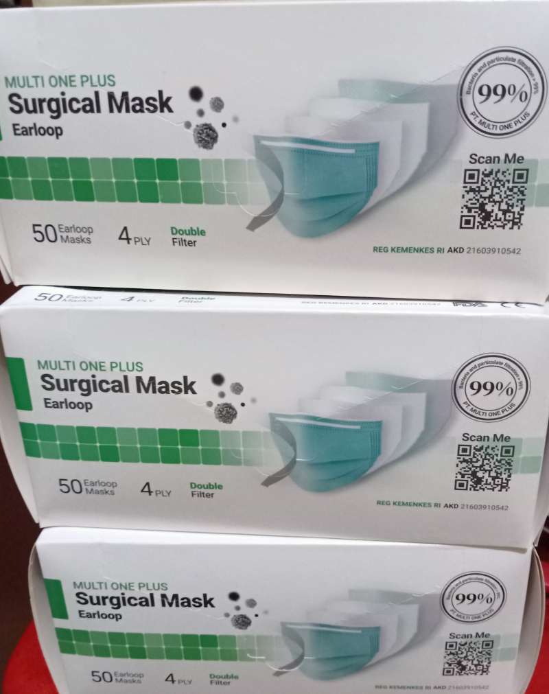 Jual Multi One Plus Masker Surgical 4ply Online Desember 2020 Blibli