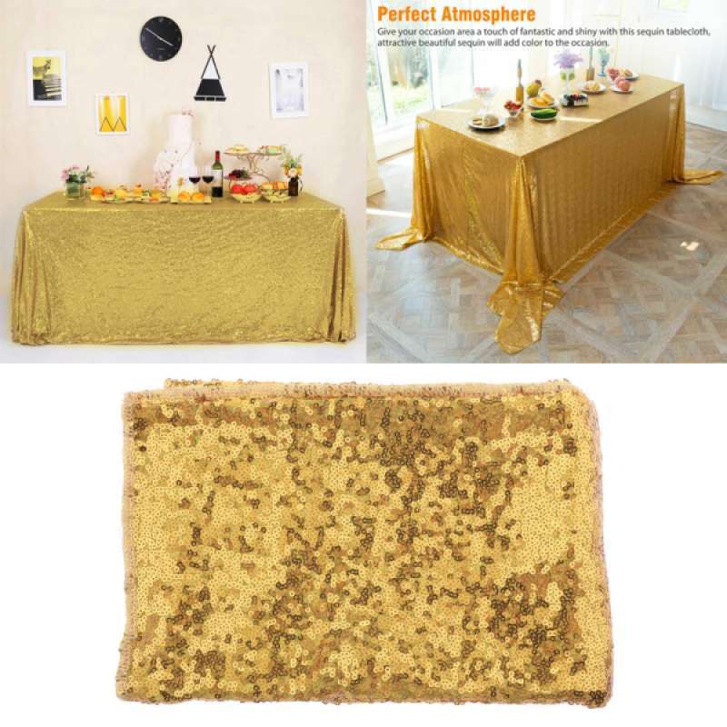 Jual Sequin Glitter Tablecloth Sparkly Table Cloth Cover Wedding Party Table Decor 1m Online Desember 2020 Blibli