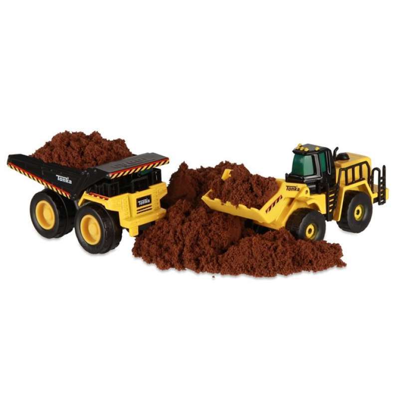tonka classic dump and loader truck