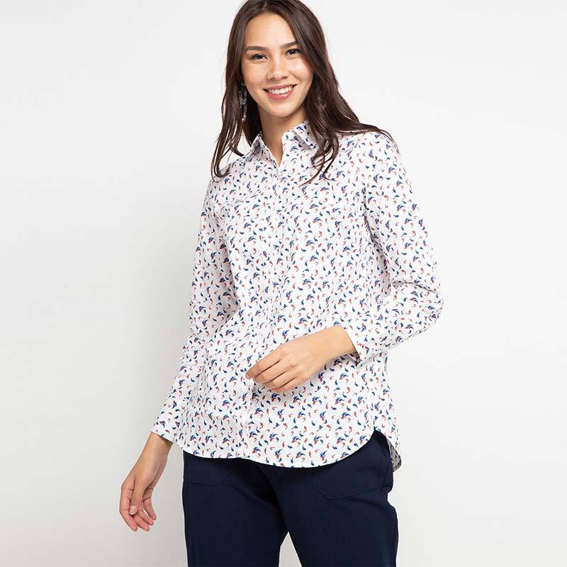 Jual Novel Mice Vintage Chinaise Cotton Blouse Kemeja Wanita Online Februari 2021 Blibli