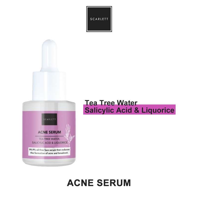 scarlett acne serum tea tree water