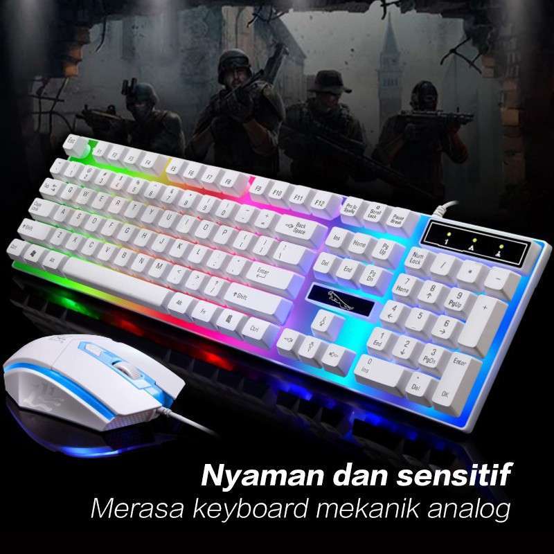Jual Bonkyo Paket Gaming Keyboard Dan Mouse Rgb Set Gaming Mouse Dan Keyboard Usb Cable Rgb Online Desember 2020 Blibli