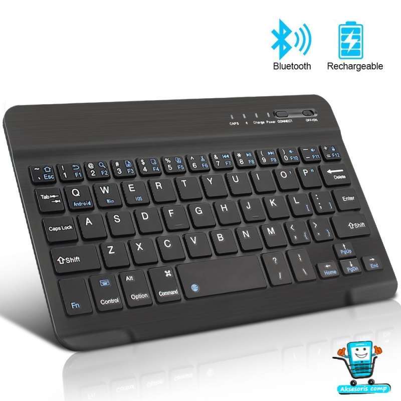 Jual Mini Wireless Bluetooth Keyboard Slim Thin 9 Design For Windows Android Ios Pc Online November 2020 Blibli