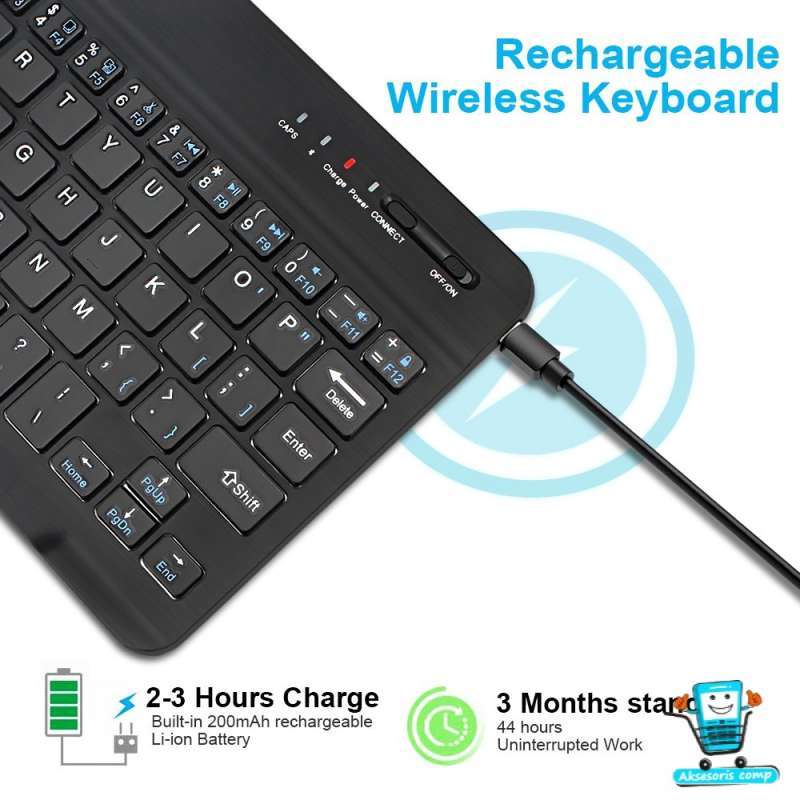 mini wireless bluetooth keyboard slim thin 9 design for windows android ios pc