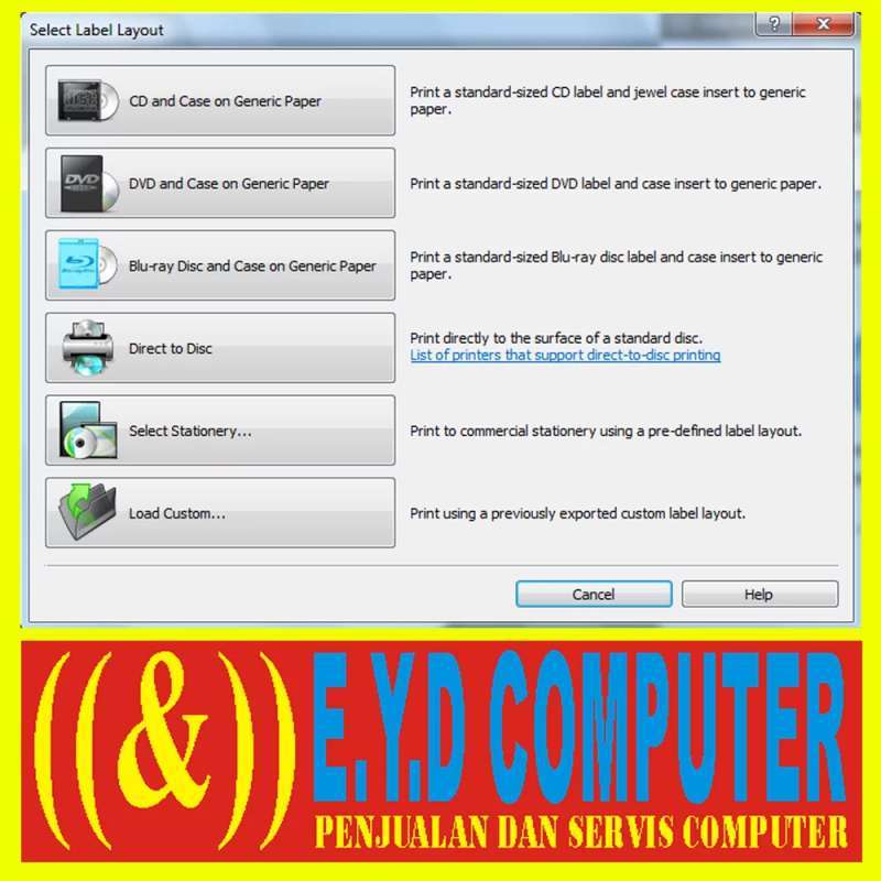 Jual MEMBUAT LABEL DVD CD DISKETCH DISK LEBEL PLUS V3 11 ...