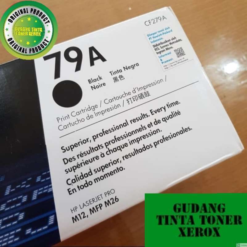 Promo Toner HP Laserjet 79A Black Original Cartridge (CF279A) - Hitam di  Seller gudang tinta toner xerox - Kota Tasikmalaya, Jawa Barat | Blibli