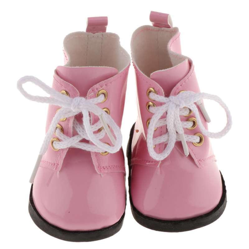 pink lace up shoes