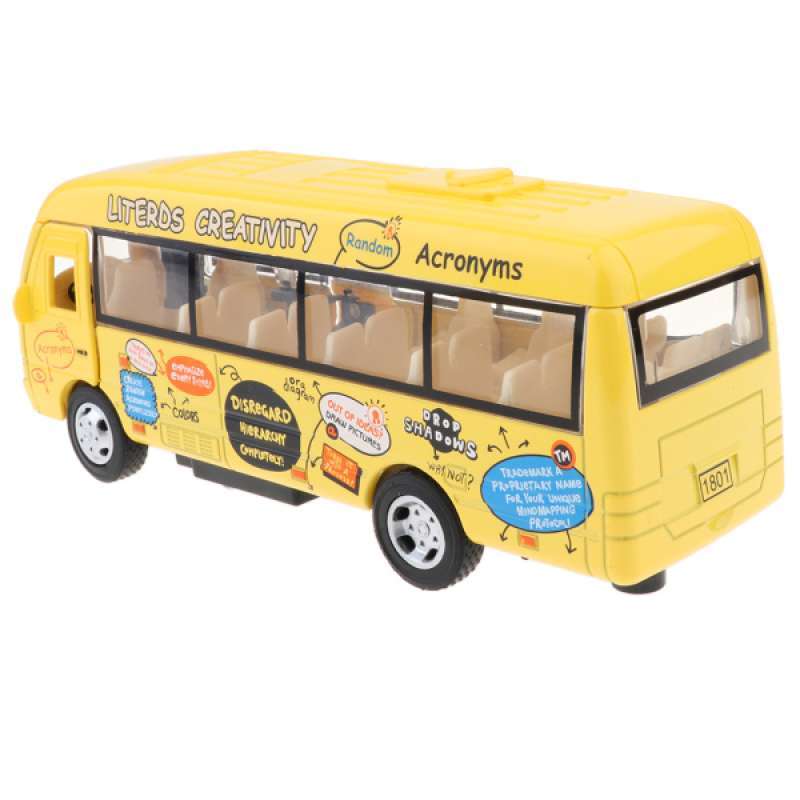 Jual Cute Travel Bus Alloy Diecast Model Vehicles Toys For Children Birthday Gift Online Desember 2020 Blibli