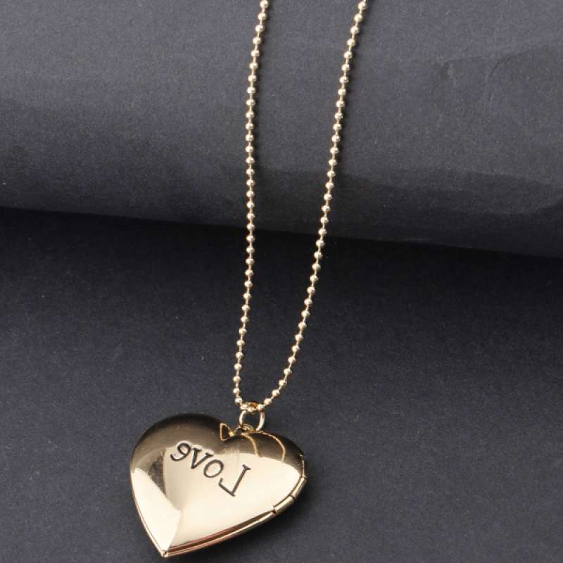 Promo Love Heart Locket Necklace 