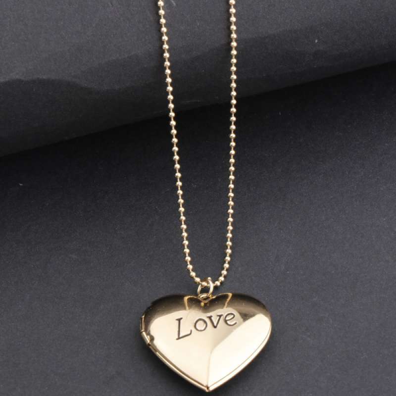 Promo Love Heart Locket Necklace 