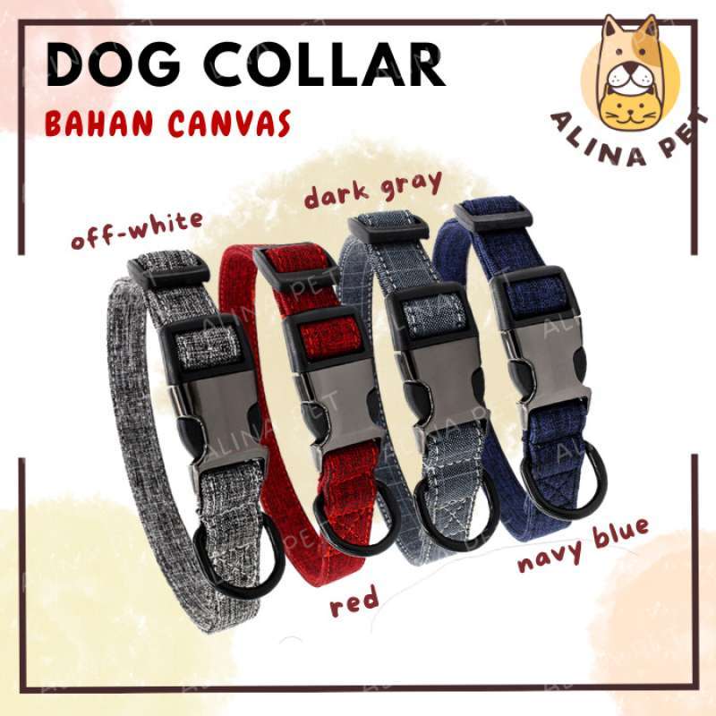 Promo KALUNG ANJING BESAR BAHAN CANVAS COLLAR ANJING BESAR DOG