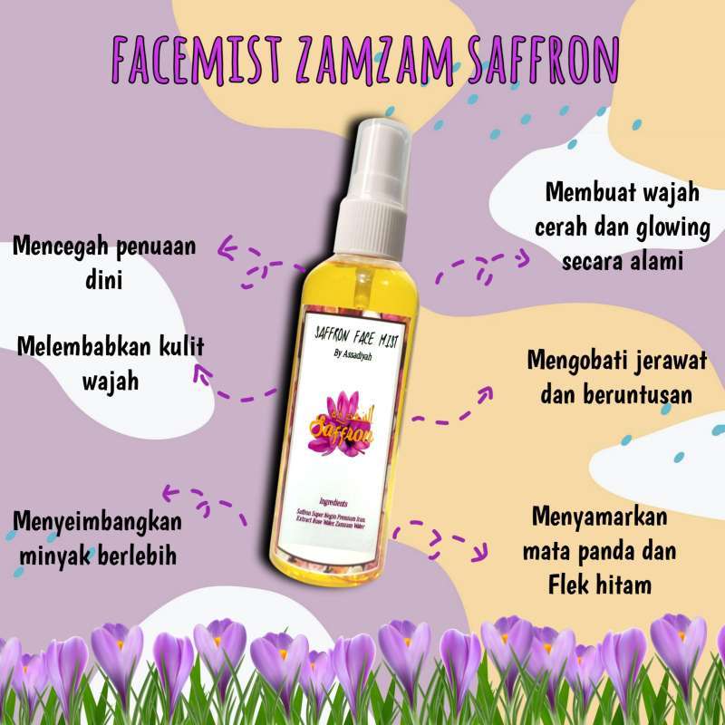Jual Facemist Zamzam Saffron Best Quality Terbaru Juli 2021 Blibli