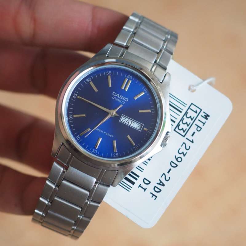 Jual Casio Mtp 1239d 2adf Jam Tangan Pria Analog Tanggal Hari Mtp1239d Biru Di Seller Liga Arloji Store Senen 2 Kota Jakarta Pusat Blibli