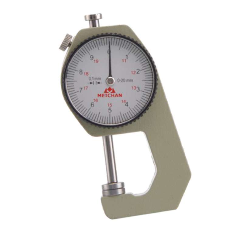 Dial Pocket Flat/Tip Head Thickness Gauge Gage Measuring Tool 0-20mm 