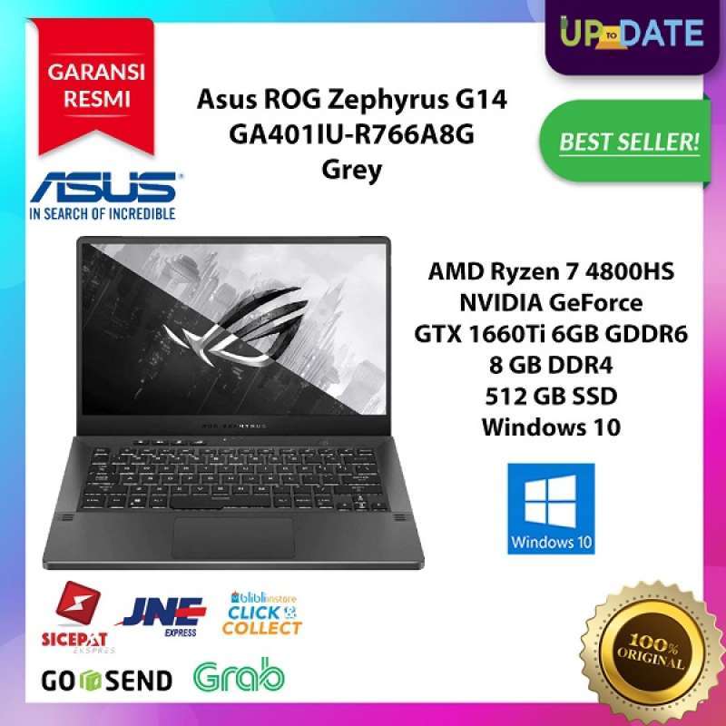 Jual Asus Rog Zephyrus G14 Ga401iu R766a8g Gaming Laptop Amd Ryzen 7 4800hs 8 Gb Ddr4 512 Gb Ssd 14 Inch Fhd Win 10 Online Desember 2020 Blibli