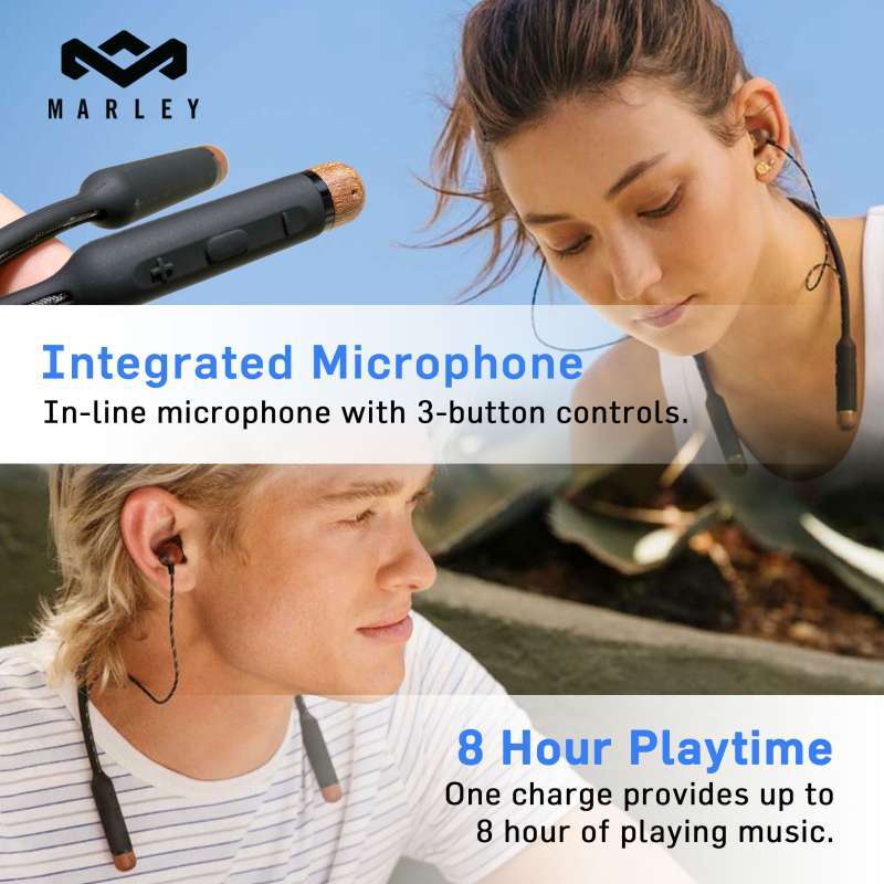 Marley Smile Jamaica Wireless Earphones 