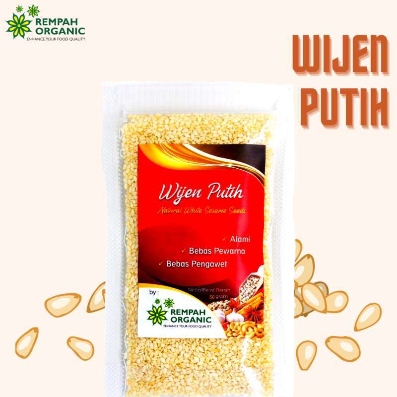 Jual Rempah Organic Natural White Sesame Seeds Wijen Putih Biji 50 Gram Murah Mei 2021 Blibli Jual Rempah Organic Natural White Sesame Seeds Wijen Putih Biji 50 Gram Murah Mei 2021 Blibli