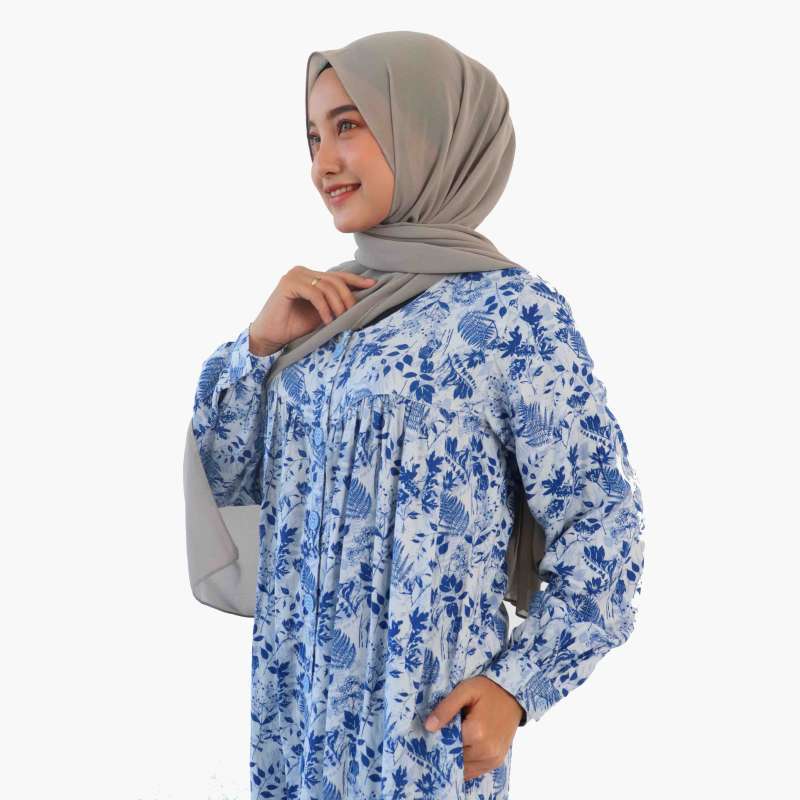 Jual Rilley Almya Baju Gamis Syar I Syari Jumbo Motif Rayon Twill Home Dress Busui Muslim Terbaru 2020 Online April 2021 Blibli
