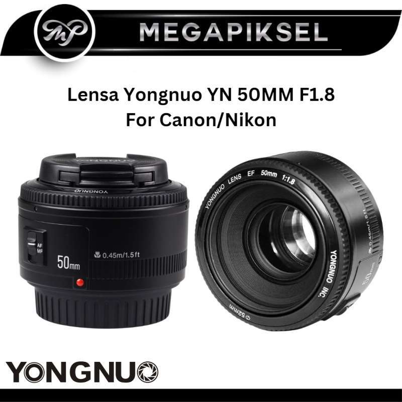E Mount Yongnuo Yn50mm F1 Lensa Yongnuo YN 50MM For Canon