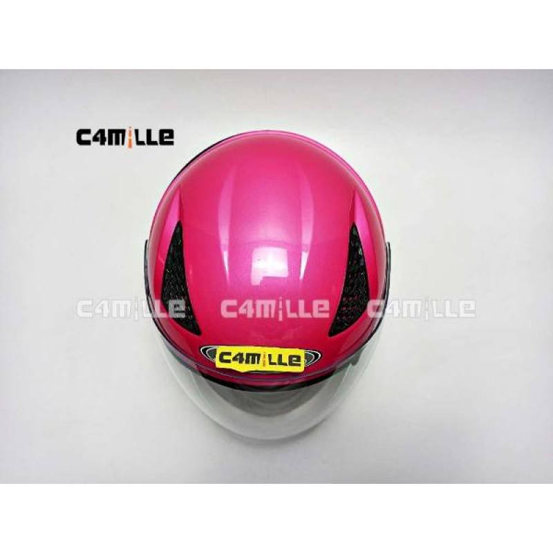 helm arl model zeus polos pink half face