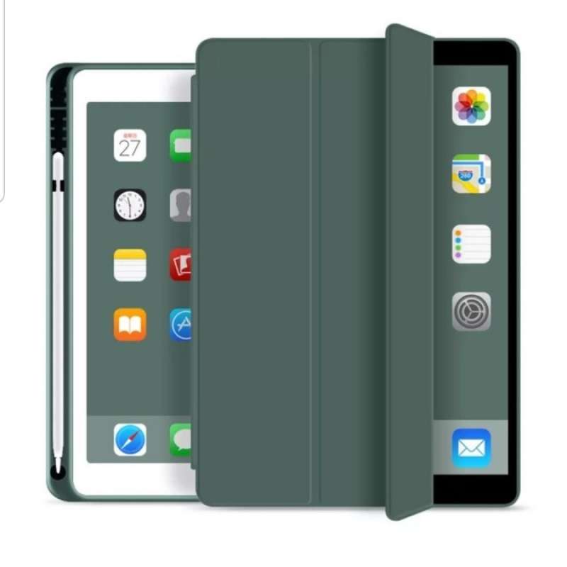 Jual Ipad Air 2 Flip Cover Smart Case Leather Auto Lock Slot Pen Online November 2020 Blibli