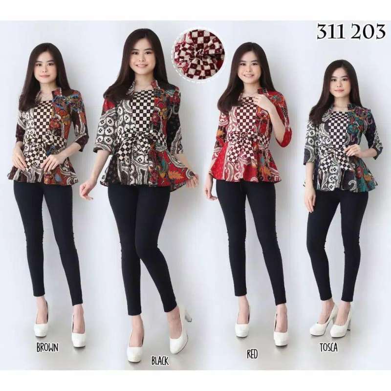 Jual Baju Batik Wanita Atasan Batik Wanita 311 Dvz Murah Mei 2021 Blibli