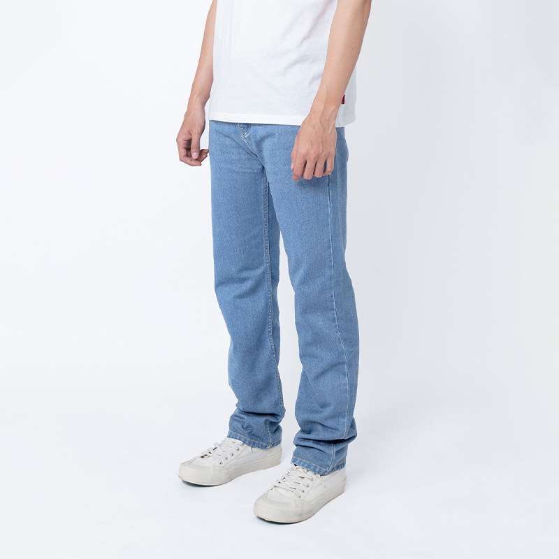 Edwin Celana Panjang Denim Pria Edwin Jeans 801 Reguler Fit Soft Jeans  Light Blue Indigo - Main Image