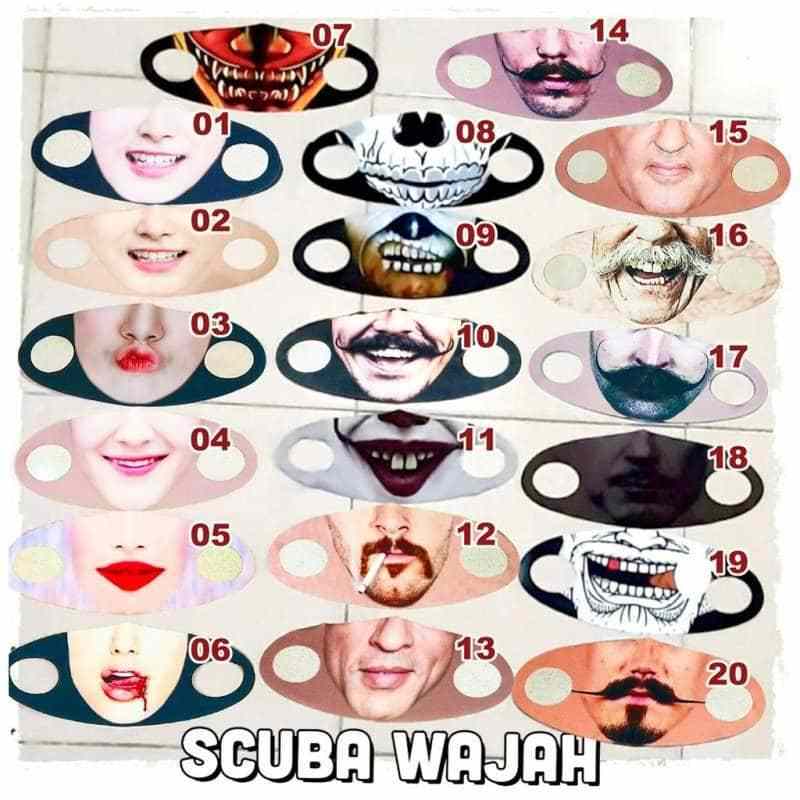 Masker Scuba Dewasa 3d Motif Wajah Karakter Kartun Premium Terbaru Agustus 2021 Harga Murah Kualitas Terjamin Blibli