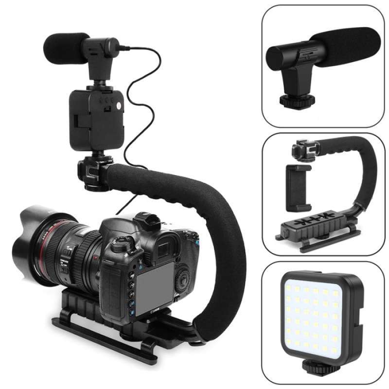 Camera Rig Homemade Camera Stabilizer PAKET VIDEO MAKING SET MIC
