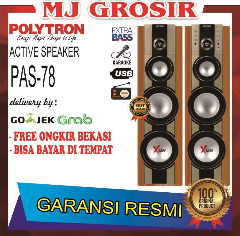 Jual PROMO POLYTRON SPEAKER AUDIO PAS 78 PAS78 SUPER BASS USB ...