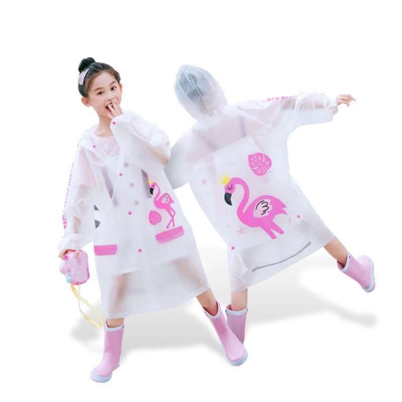 Jual Jas Hujan Anak Anak Karakter Kartun Lucu 3 Warna Bahan Eva Dilengkapi Cover Tas Dan Penutup Kepala Kid Raincoat Online Januari 2021 Blibli