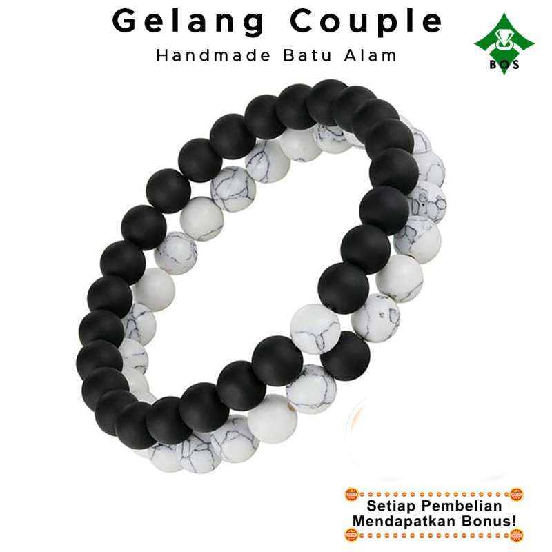 Promo Bos Gelang Tangan Couple Pria Wanita Natural Howlite Black Onyx Hitam Doff Keren Batu Akik Asli Pasangan Korea Unisex Di Seller Bacter Online Shop Kota Bekasi Jawa Barat Blibli