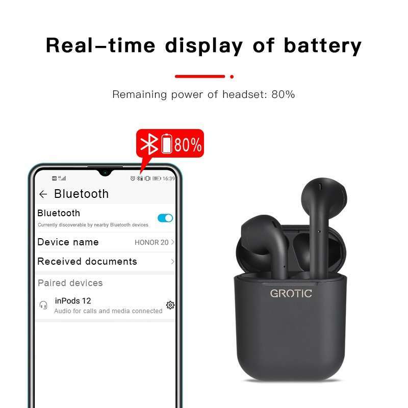 Grotic sales headset bluetooth