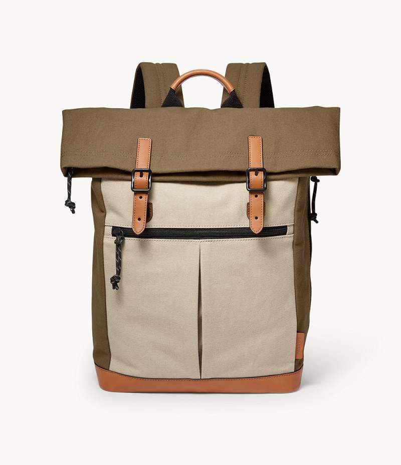 Fossil roll top backpack 2025