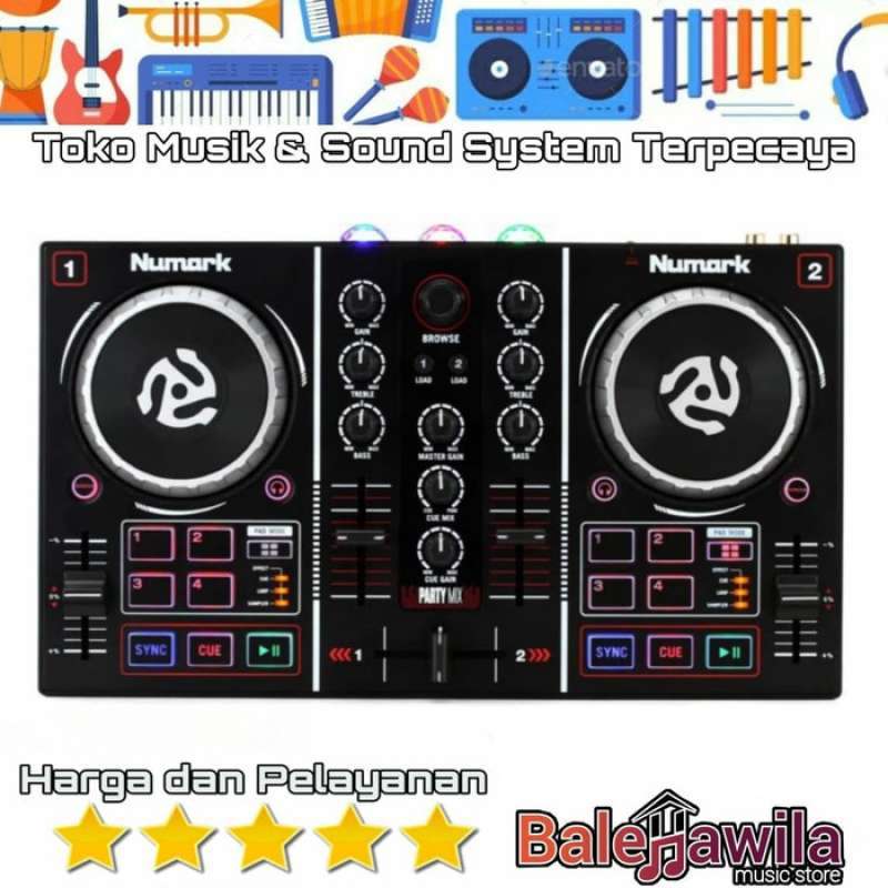 Jual Dj Controller Numark Partymix Original Party Mix Dj Controller With Built In Light Show Original Garansi Resmi Online Maret 2021 Blibli Aplikasi dj android yang pertama adalah edjing mix: dj controller numark partymix original party mix dj controller with built in light show original garansi resmi