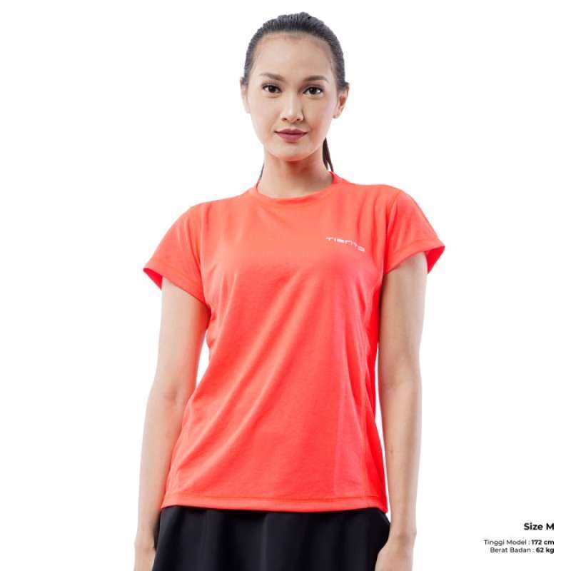 Jual Tiento Baju Kaos Lari Running Gym Dry Fit Pakaian Olahraga Wanita Tone Orange Stabilo Xl Di Seller Jbe Mart Petir Kota Tangerang Blibli