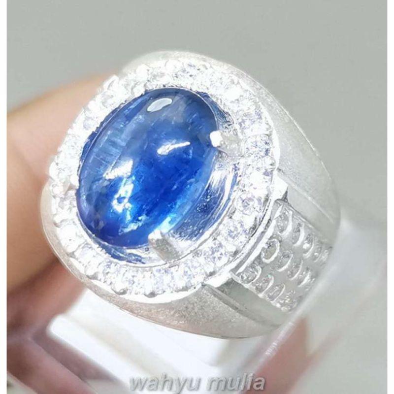 Jual Batu Akik Kyanite Blue Safir Australi Asli Ring Perak Kode 2245 Online Januari 2021 Blibli