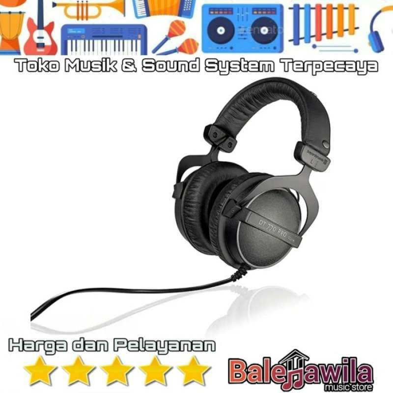 Promo Headphone Beyer Dynamic DT770 DT 770 ORIGINAL Beyerdynamic DT 770 Pro  80 ohm Closed-back Studio Mixing Headphones ORIGINAL di Seller BALE HAWILA  - Kota Surabaya, Jawa Timur | Blibli