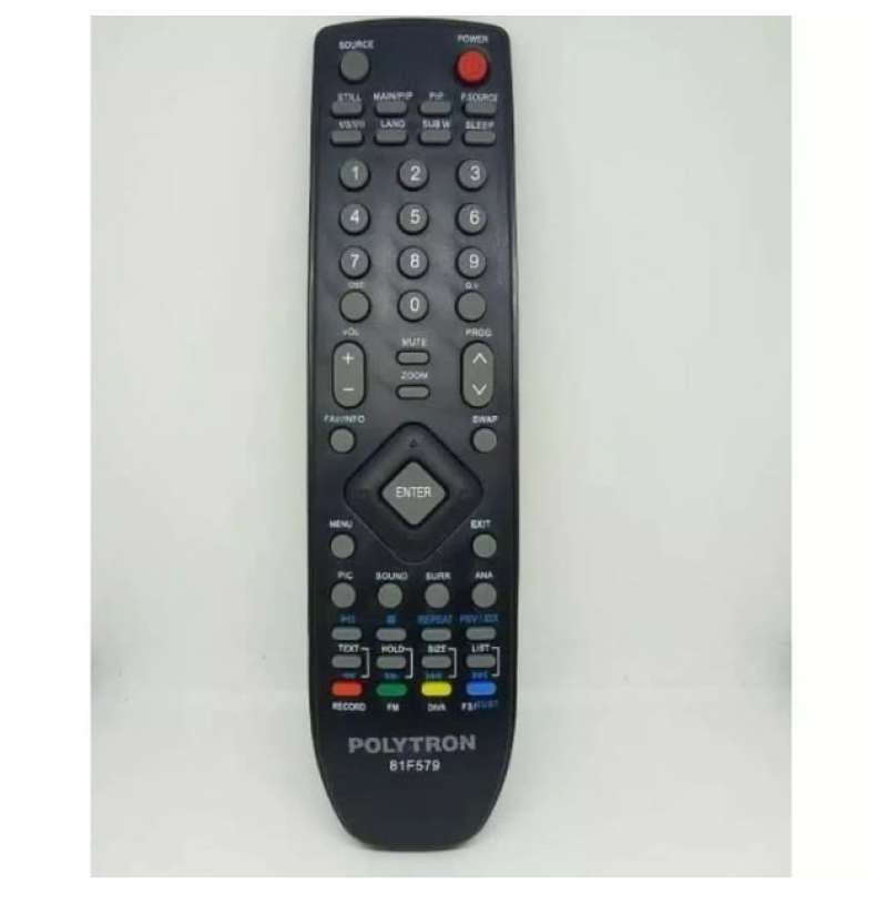 Jual Remote TV Polytron Layar Datar LED LCD Flat Remot Original 81F579  Online Desember 2020 | Blibli