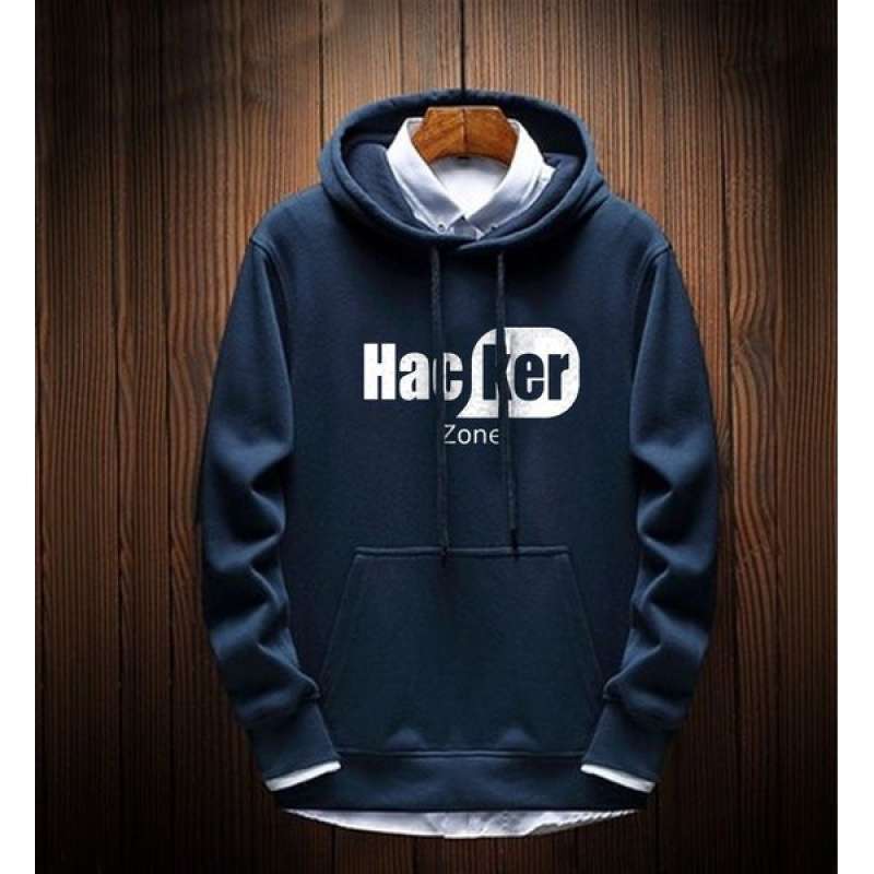 Jual Custom Hoodie Jaket H4cker Anonymous L NAVY di Seller Tuku