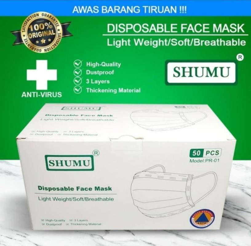 Jual Masker 3ply Isi 50pcs Masker Murah Masker Earloop Masker Shumu Online November 2020 Blibli