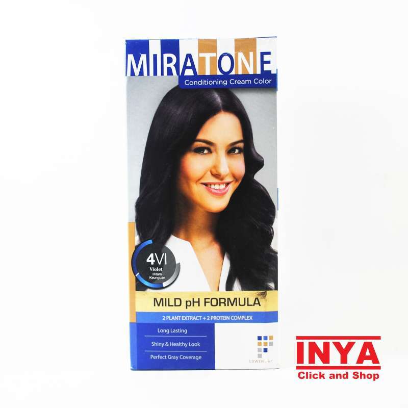 Jual Miratone Conditioning Cream Color 4vi Violet Hitam Keungunan Semir Rambut Online Januari 2021 Blibli