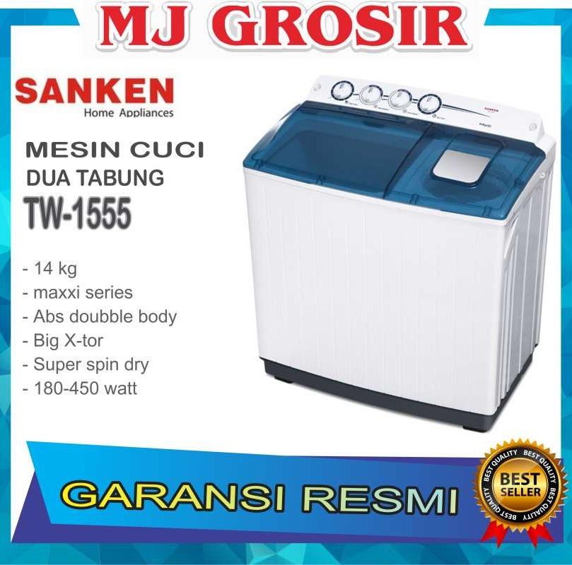 Promo Mesin Cuci Sanken Tw 1555 14kg 2 Tabung Tw1555 14 Kg X Tor Maxi Series Di Seller Mj Grosir Store - Kota Bekasi Jawa Barat Blibli