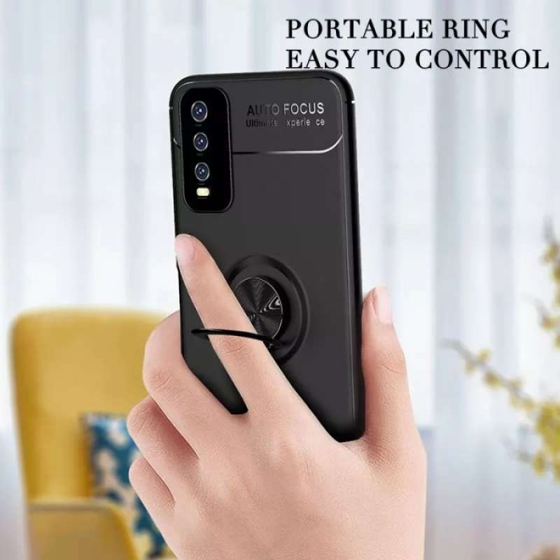 Promo vivo Y20i Invisible I Ring Iring Soft Case Autofocus Free