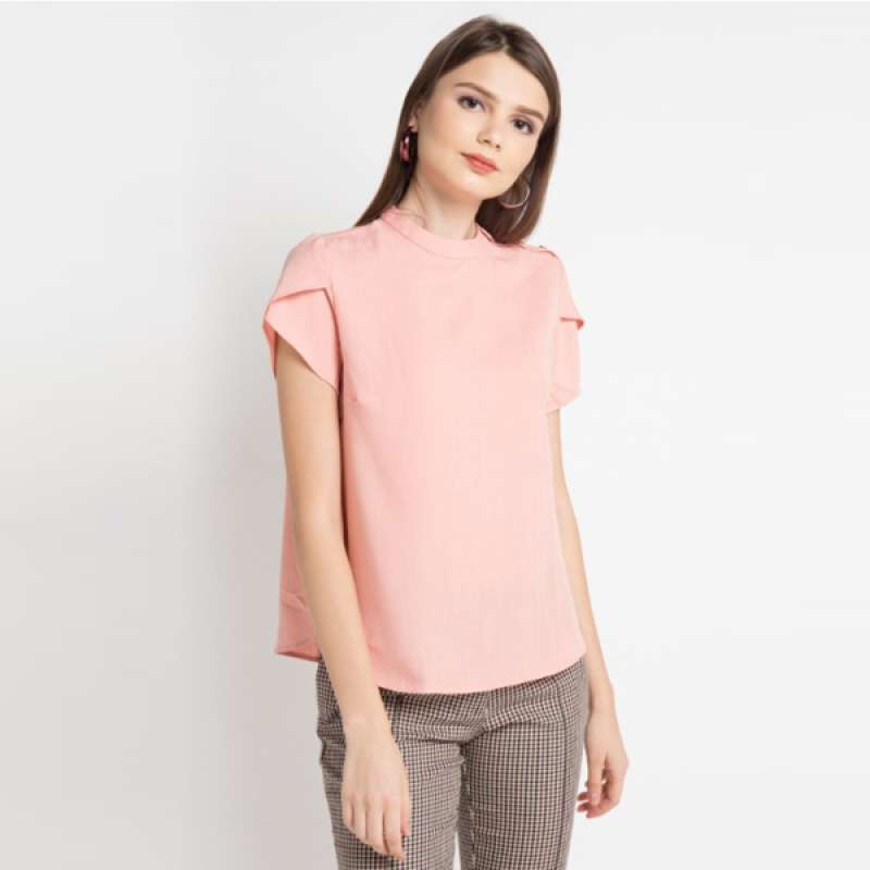 Edition Women Eb76 Pink Button Shoulder 