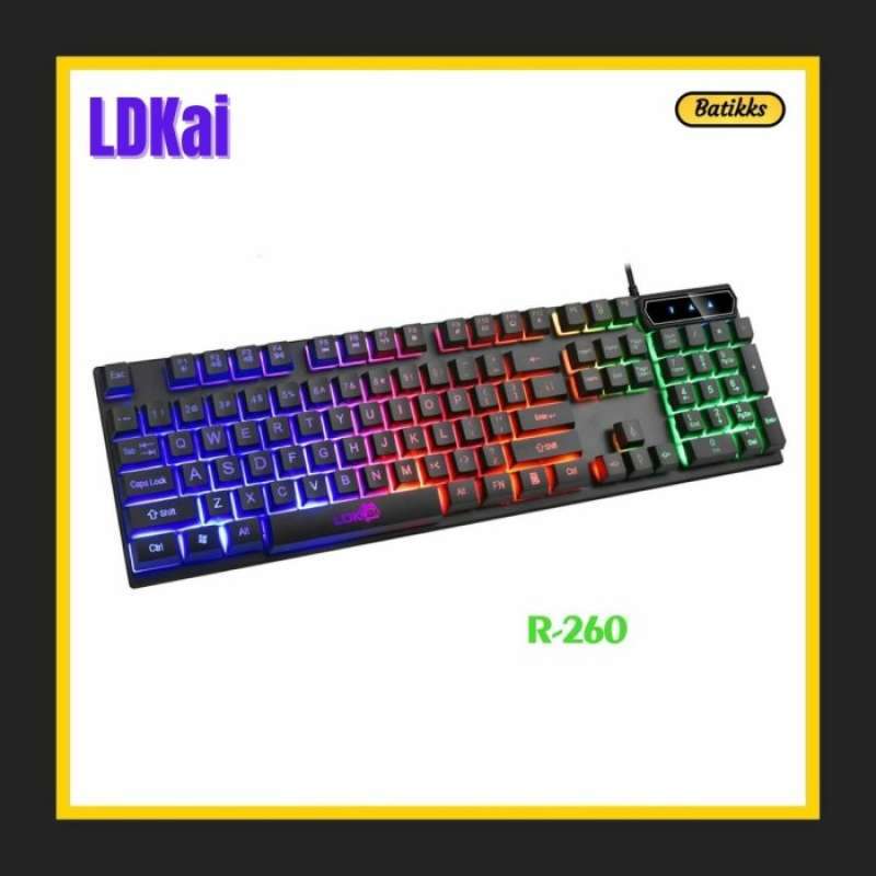 Jual Keyboard Gaming Rgb Led Ldkai R260 Black Online November 2020 Blibli
