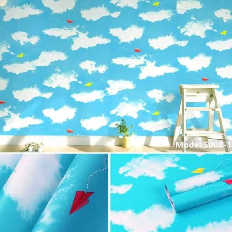 Jual Wallpaper Sticker Dinding Kamar Anak Motif Awan Biru Tosca Pesawat Kertas 10 M X 45 Cm Online Februari 2021 Blibli 10+ kombinasi warna biru tosca dan hijau tosca untuk. wallpaper sticker dinding kamar anak motif awan biru tosca pesawat kertas 10 m x 45 cm