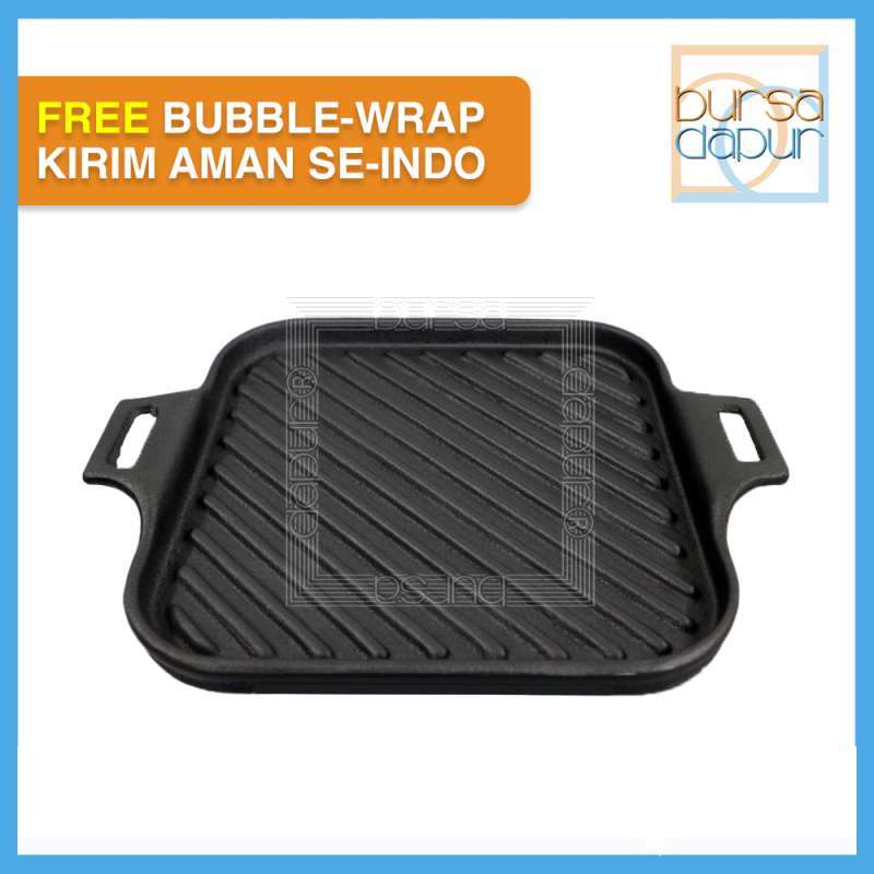 Cast Iron Hot Plate Grand GRD-SQ245 Grand Pan Grill 245 x 245 mm